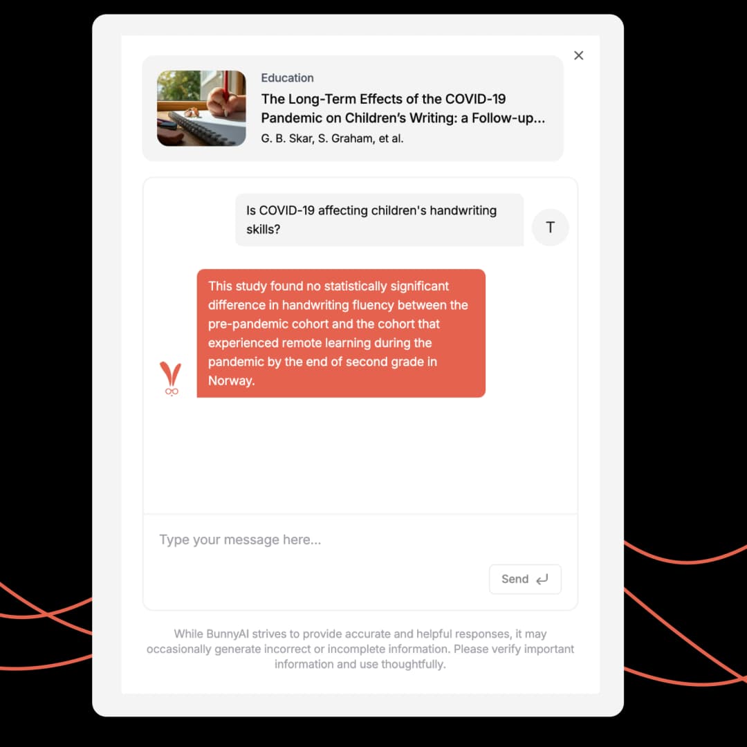 Get instant answers and expert insights with AskBunny's AI-powered Q&A, transforming your research experience.