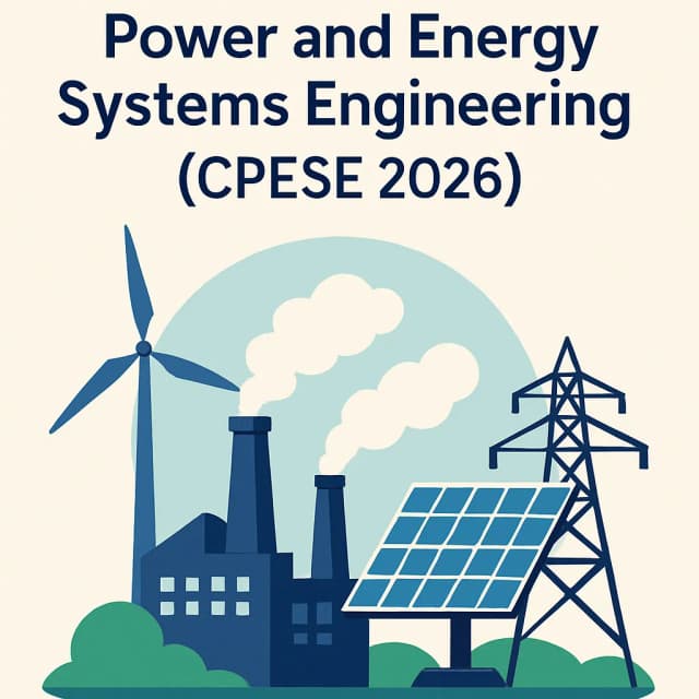 13th International Conference on Power and Energy Systems Engineering (CPESE 2026)