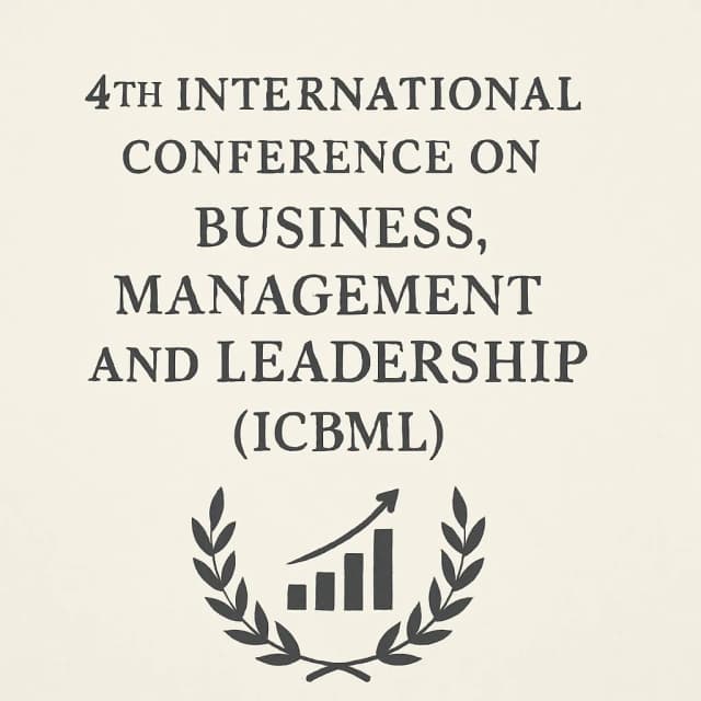4th International Conference on Business, Management and Leadership (ICBML)