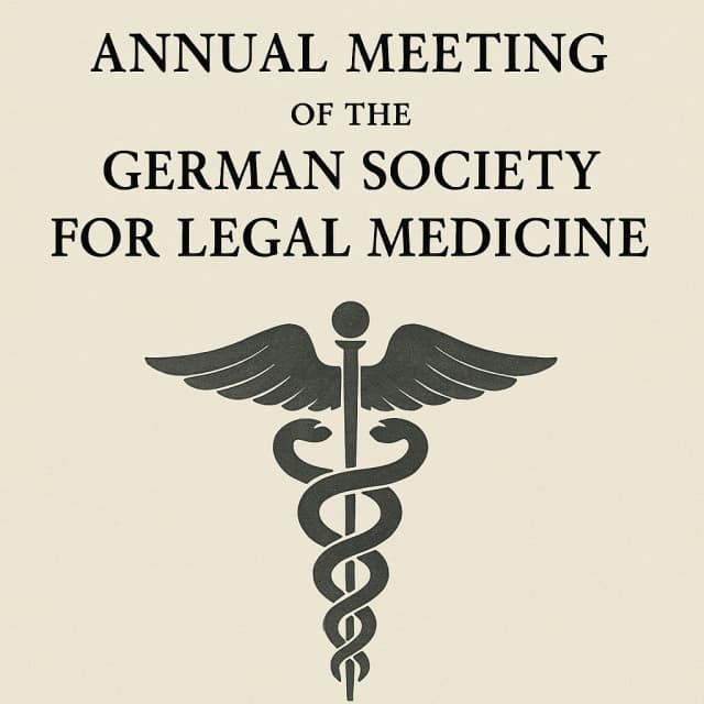 Annual Meeting of the German Society for Legal Medicine