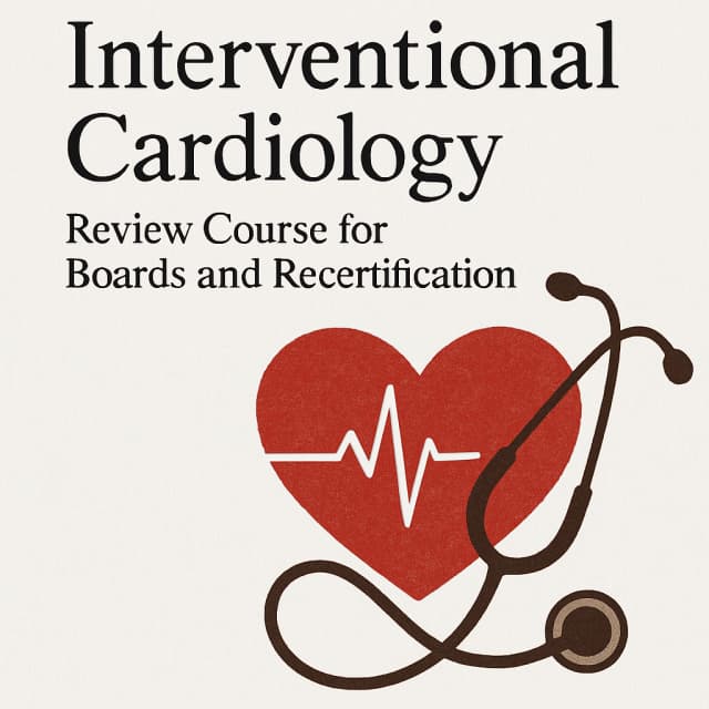 Interventional Cardiology Review Course for Boards and Recertification