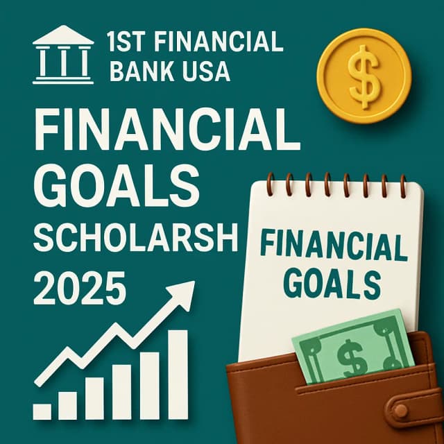 1st Financial Bank USA Financial Goals Scholarship 2025