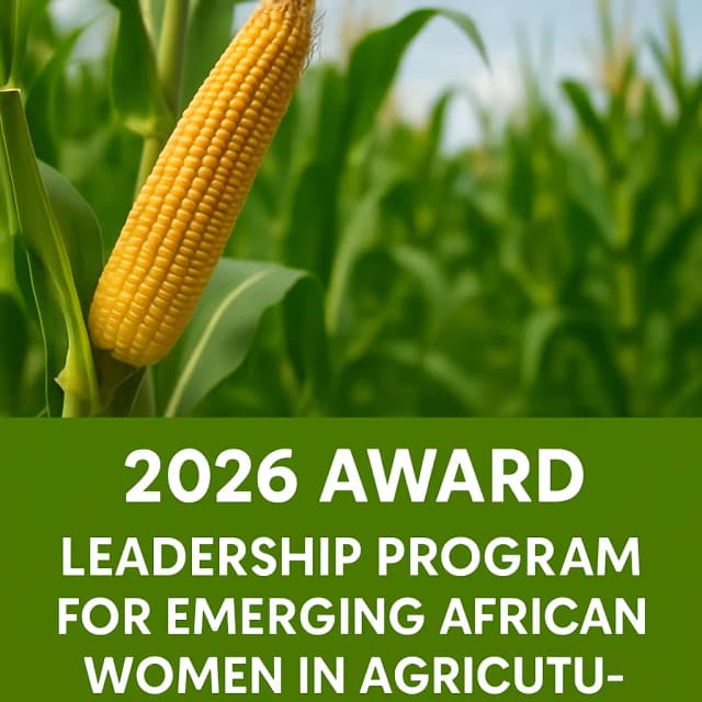 2026 AWARD Leadership Program for Emerging African Women in Agricultural Sciences