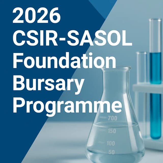 2026 CSIR-SASOL Foundation Bursary Programme