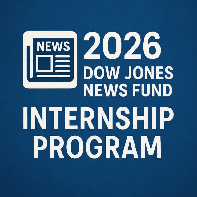 2026 Dow Jones News Fund Internship Program