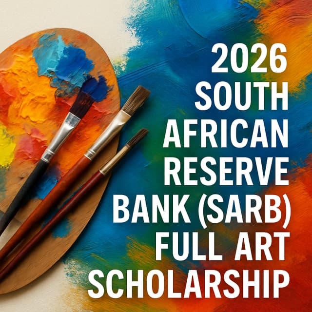 2026 South African Reserve Bank (SARB) Full Art Scholarship