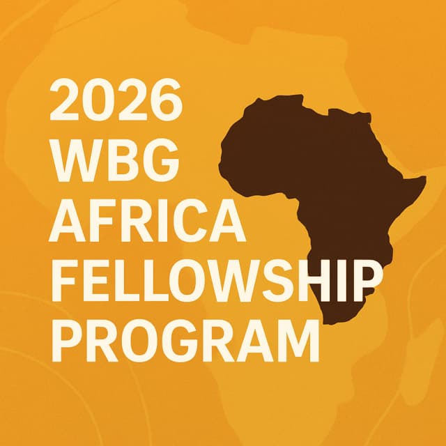 2026 WBG Africa Fellowship Program