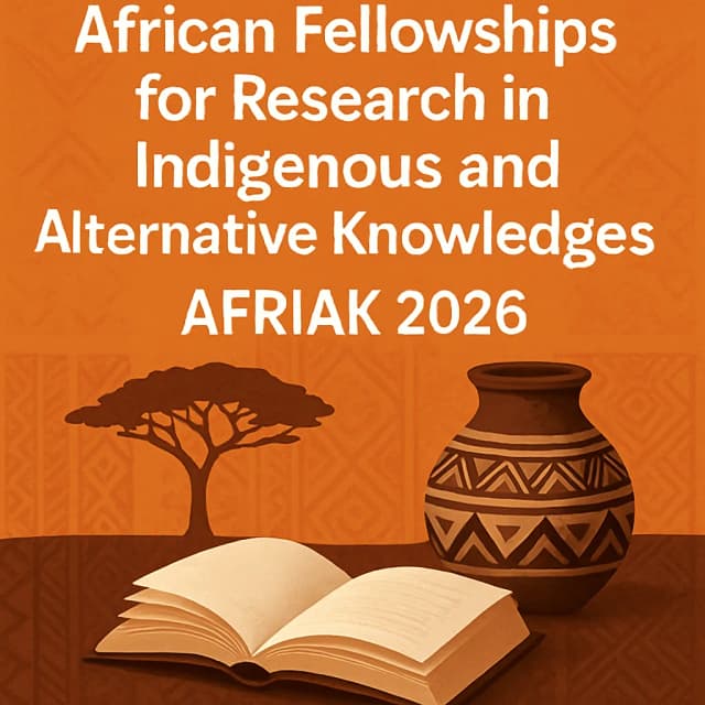 African Fellowships for Research in Indigenous and Alternative Knowledges (AFRIAK) 2026