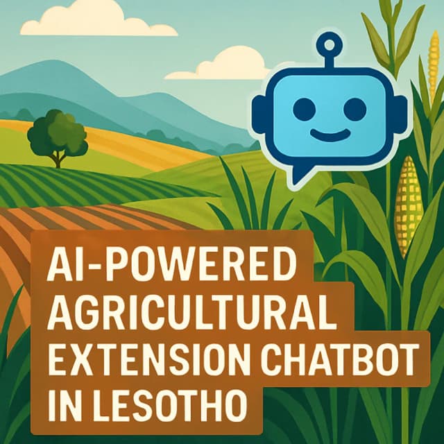 AI-Powered Agricultural Extension Chatbot in Lesotho