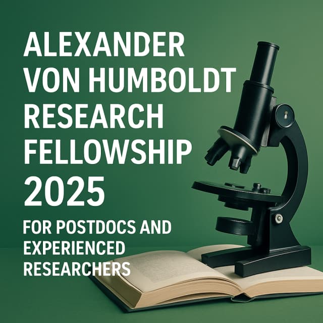Alexander von Humboldt Research Fellowship 2025 for Postdocs and Experienced Researchers