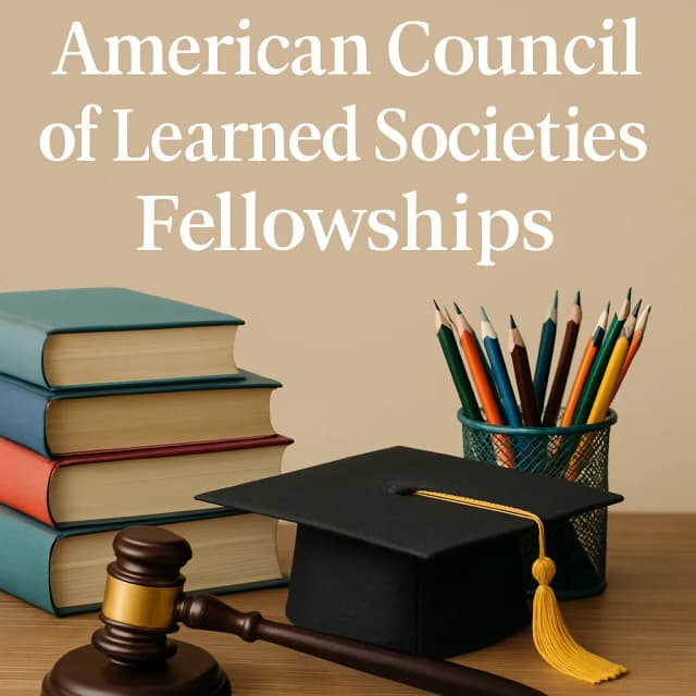 American Council of Learned Societies Fellowships