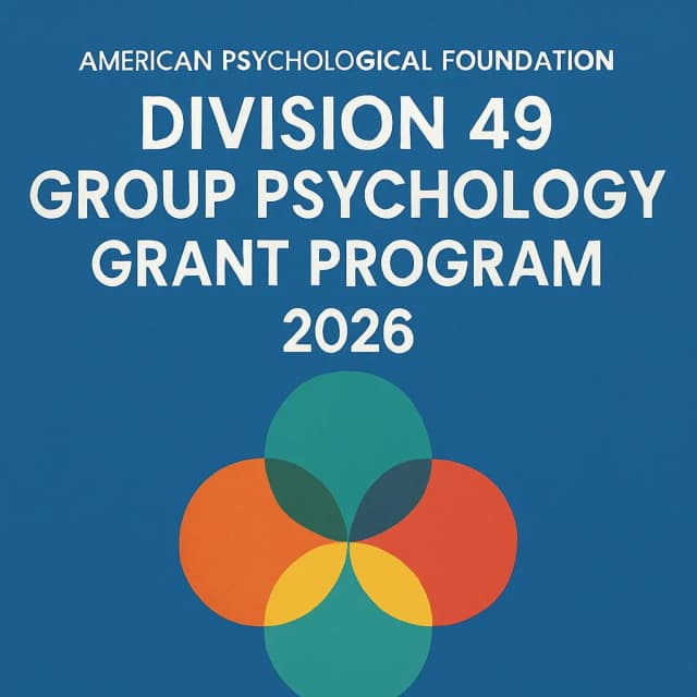 American Psychological Foundation Division 49 Group Psychology Grant Program 2026