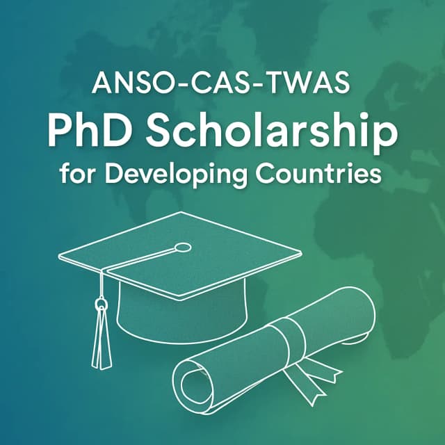 ANSO-CAS-TWAS PhD Scholarship for Developing Countries 2026