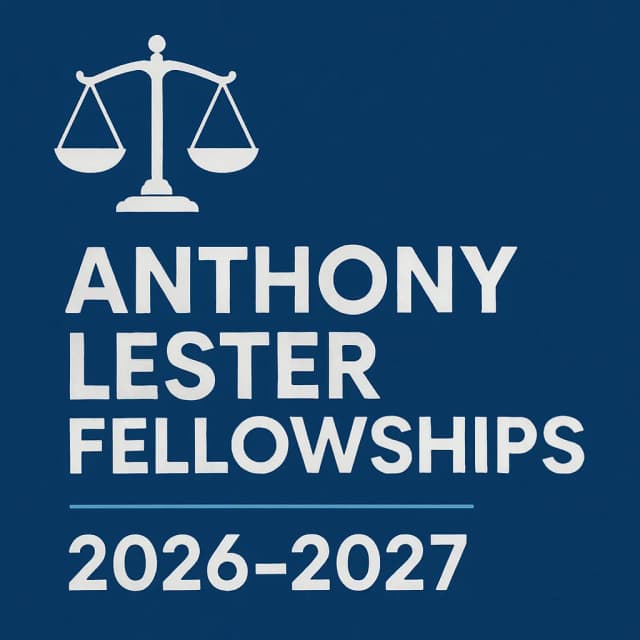 Anthony Lester Fellowships 2026-2027