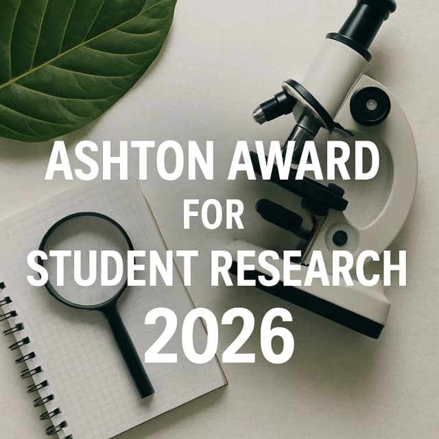 Ashton Award for Student Research 2026
