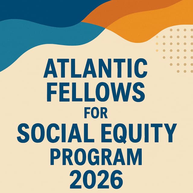 Atlantic Fellows for Social Equity Program 2026