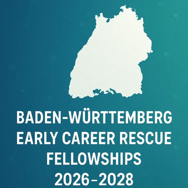 Baden-Württemberg Early Career Rescue Fellowships 2026-2028