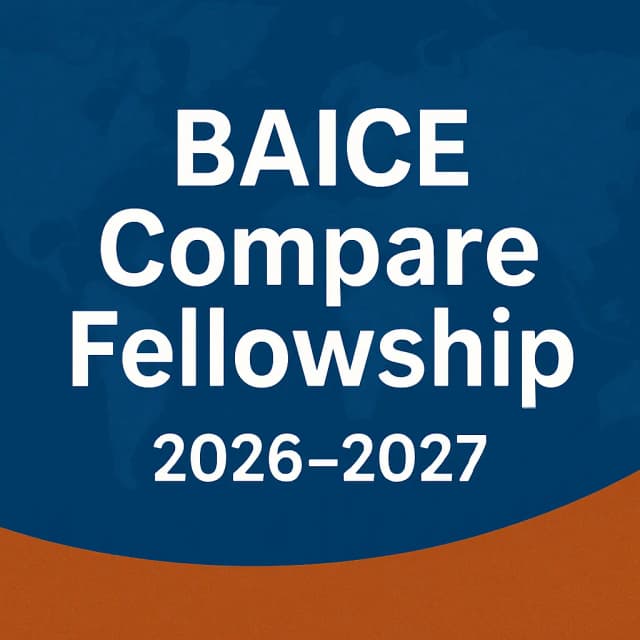 BAICE Compare Fellowship 2026–2027
