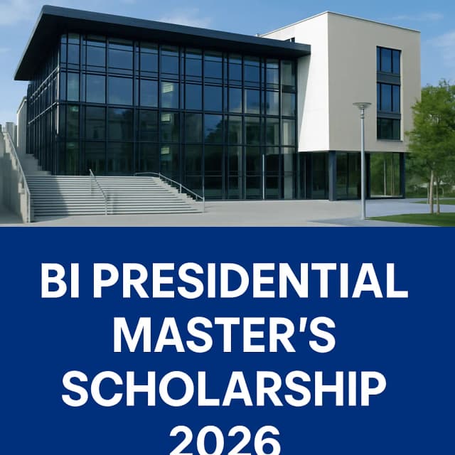 BI Presidential Master's Scholarship 2026