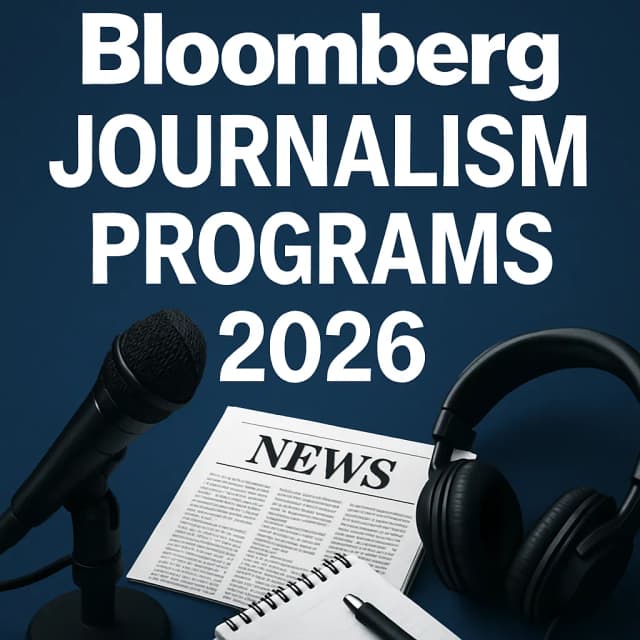 Bloomberg Journalism Programs 2026