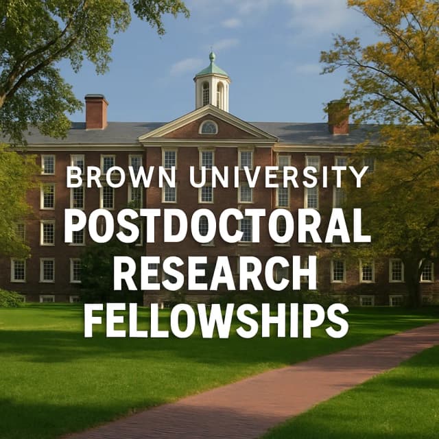 Brown University Postdoctoral Research Fellowships