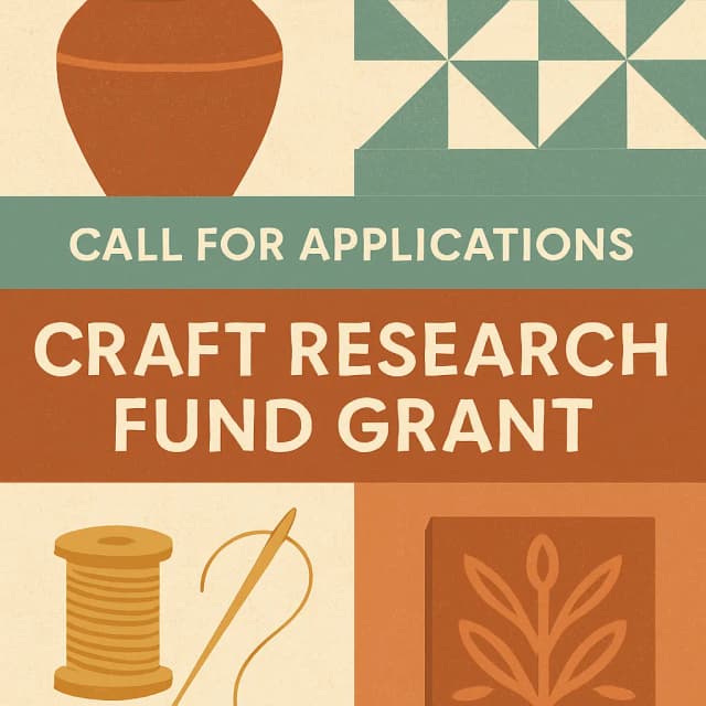 Call for Applications: Craft Research Fund Grant