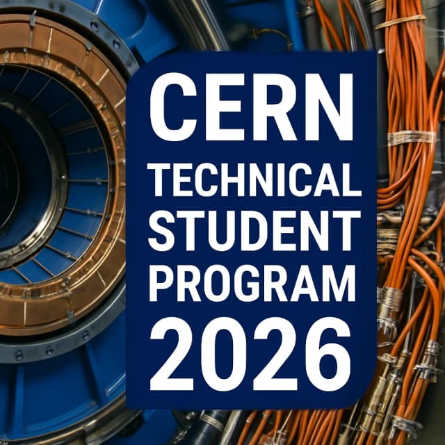 CERN Technical Student Program 2026