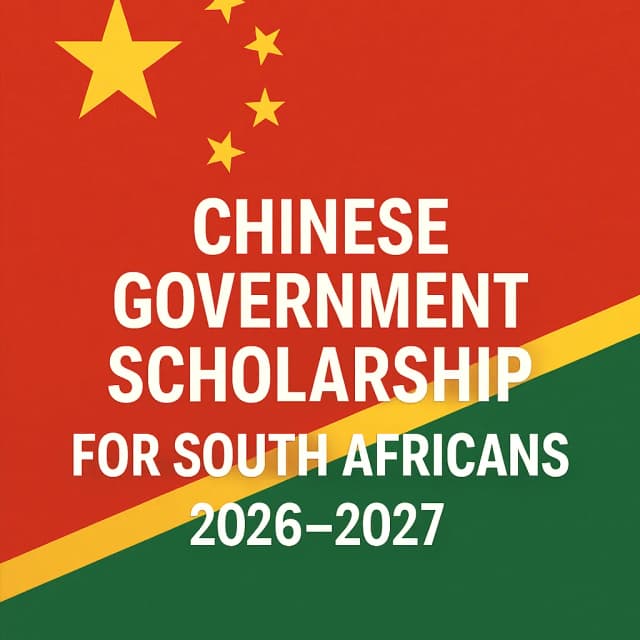 Chinese Government Scholarship for South Africans 2026–2027