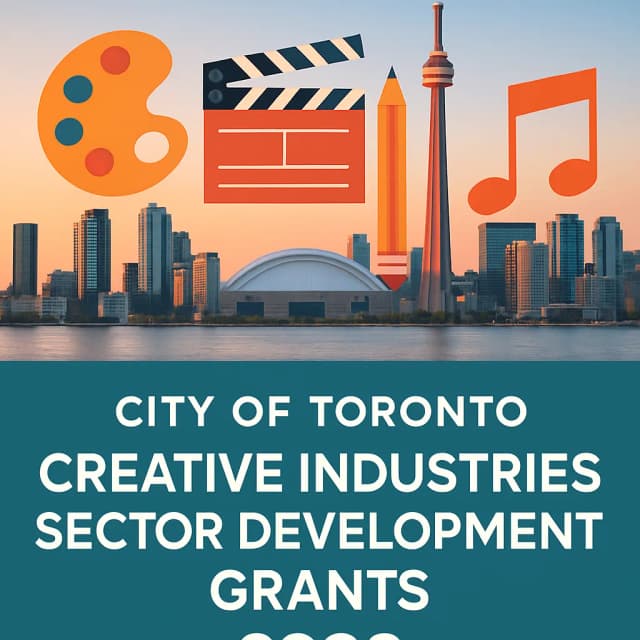 City of Toronto Creative Industries Sector Development Grants 2026