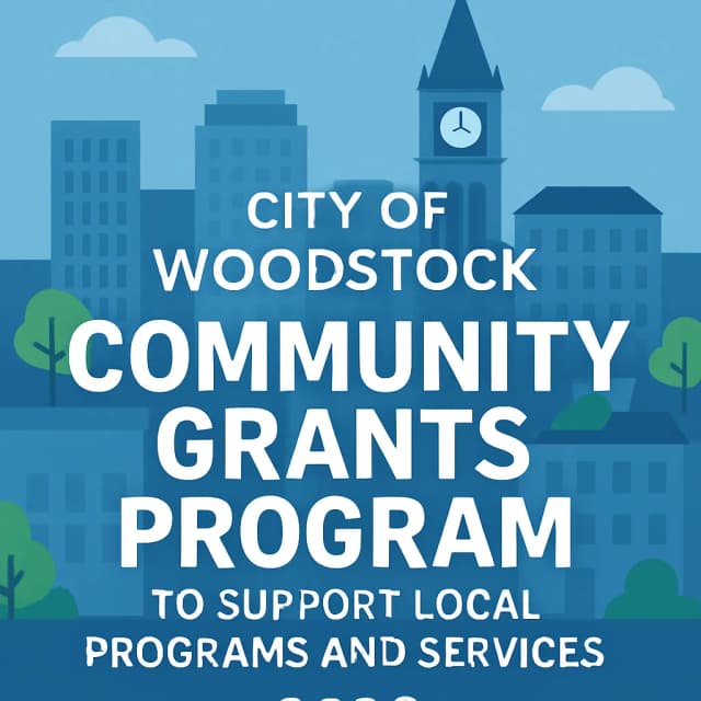 City of Woodstock Community Grants Program to Support Local Programs and Services 2026
