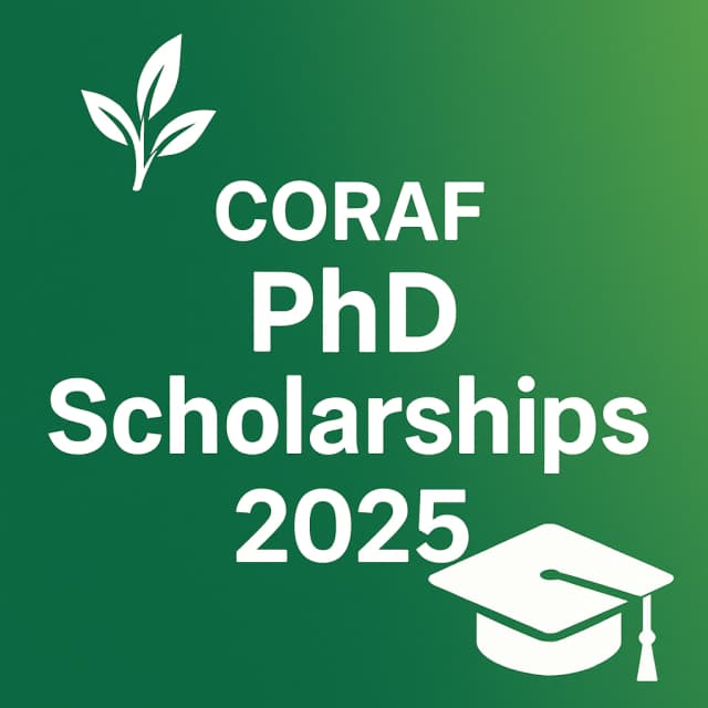 CORAF PhD Scholarships 2025