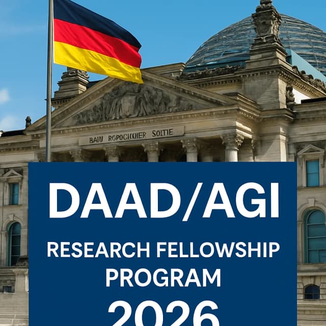 DAAD/AGI Research Fellowship Program 2026