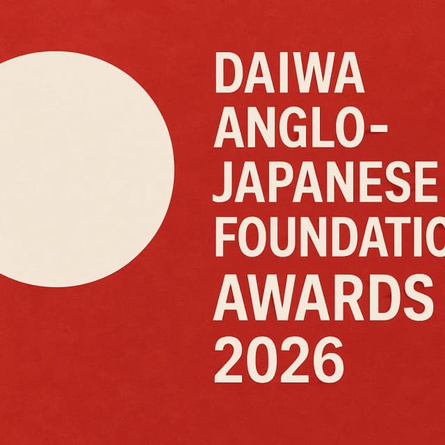 Daiwa Anglo Japanese Foundation Awards 2026
