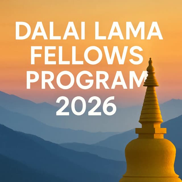 Dalai Lama Fellows Program 2026