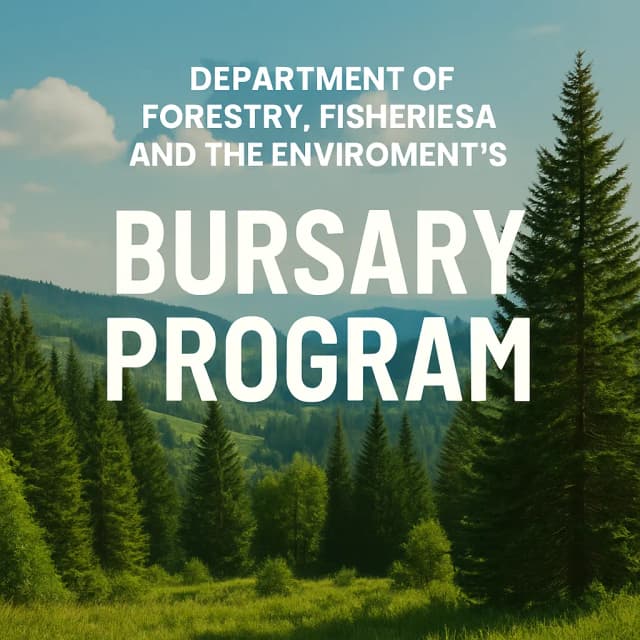 Department of Forestry, Fisheries and the Environment’s (DFFE) Bursary Program