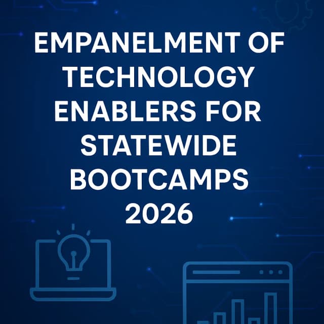 Empanelment of Technology Enablers for Statewide Bootcamps 2026