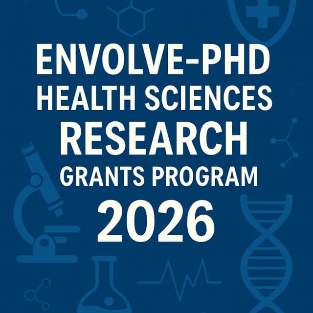 Envolve-PhD Health Sciences Research Grants Program 2026