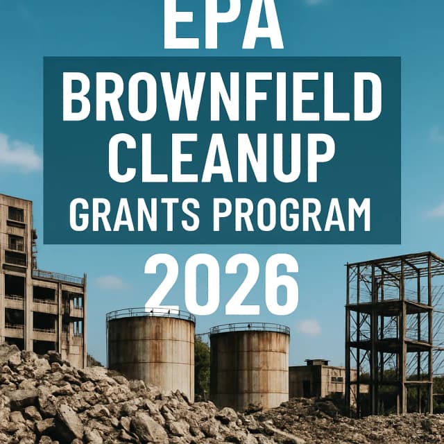 EPA Brownfield Cleanup Grants Program 2026