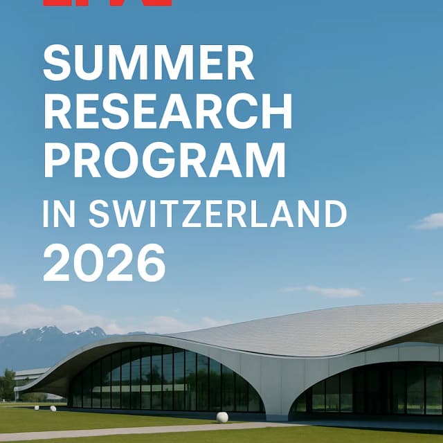 EPFL Summer Research Program in Switzerland 2026