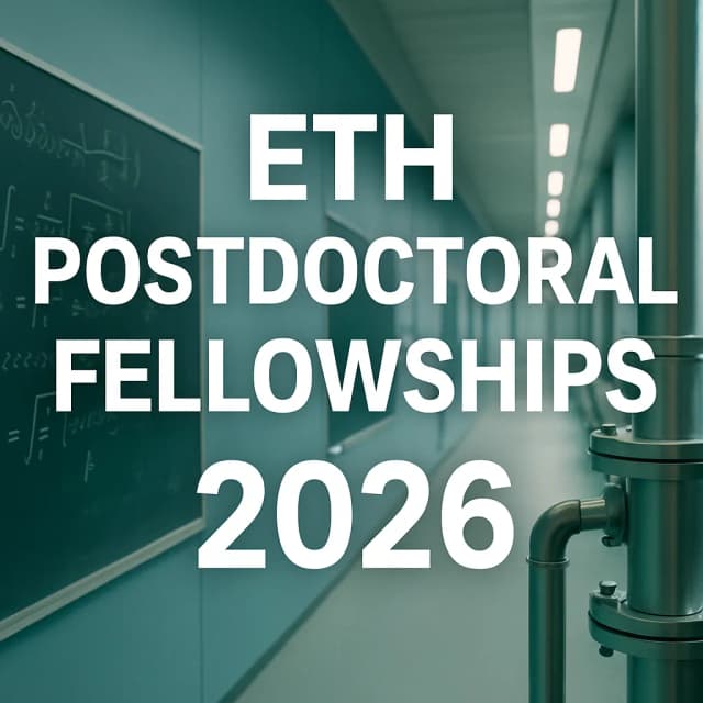 ETH Postdoctoral Fellowships 2026