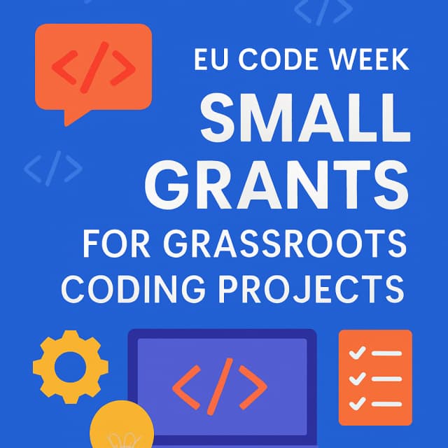 EU Code Week Small Grants for Grassroots Coding Projects