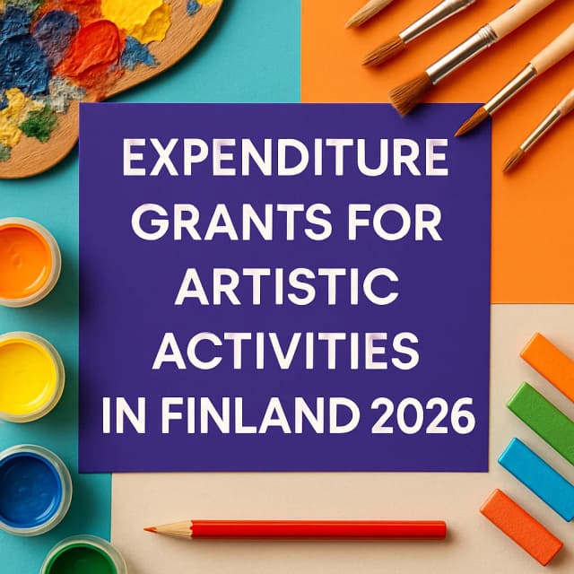 Expenditure Grants for Artistic Activities in Finland 2026