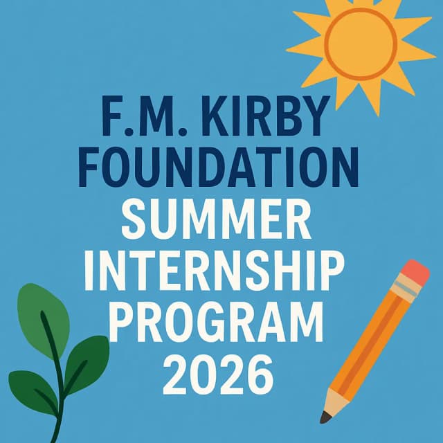 F.M. Kirby Foundation Summer Internship Program 2026