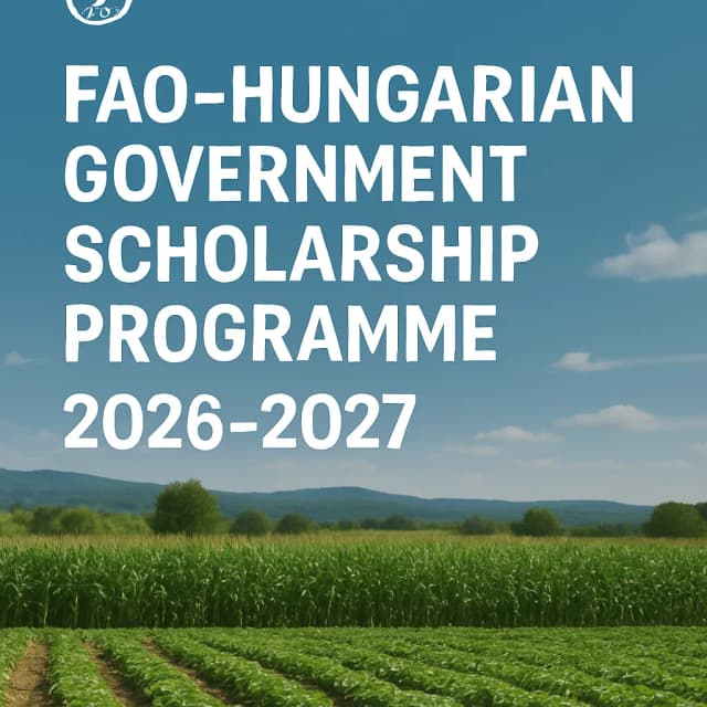 FAO–Hungarian Government Scholarship Programme 2026–2027
