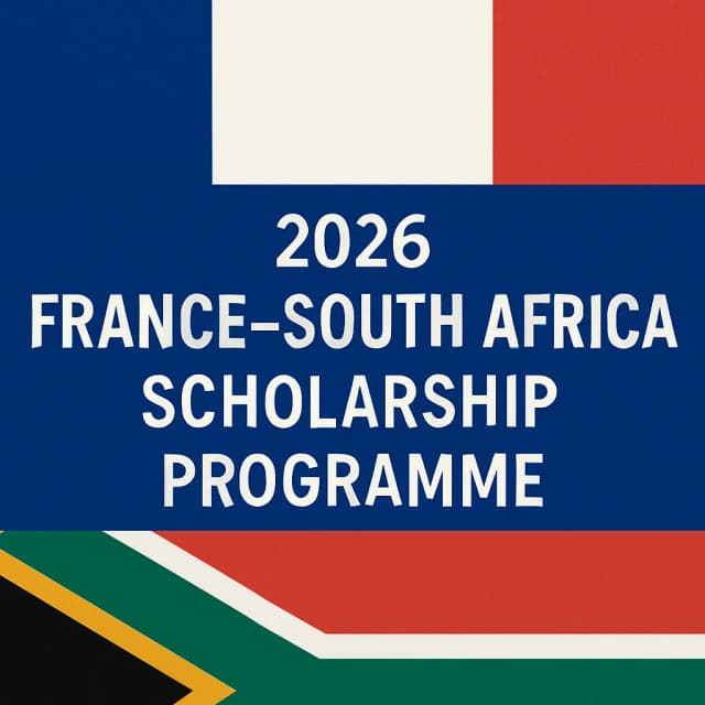 2026 France–South Africa Scholarship Programme