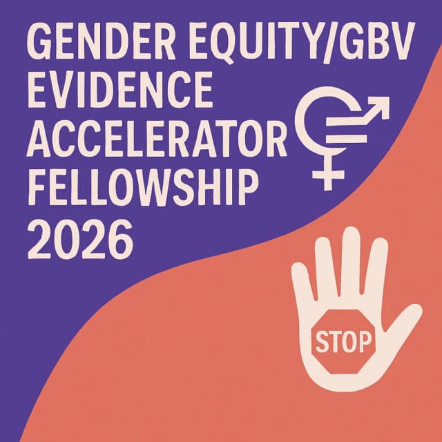 Gender Equity/GBV Evidence Accelerator Fellowship 2026