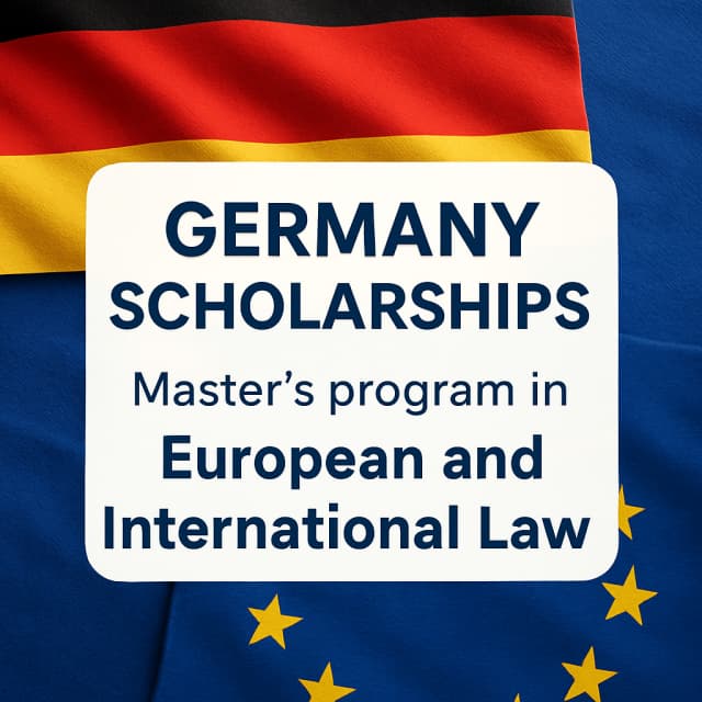 Germany Scholarships Master's program in European and International Law
