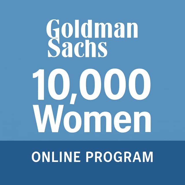 Goldman Sachs 10,000 Women Online Program