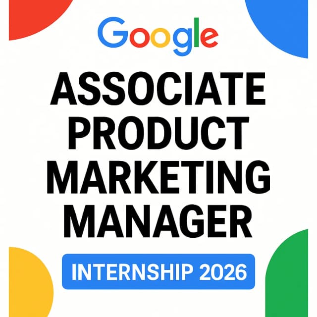 Google Associate Product Marketing Manager Internship 2026