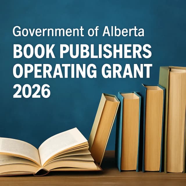 Government of Alberta - Book Publishers Operating Grant 2026